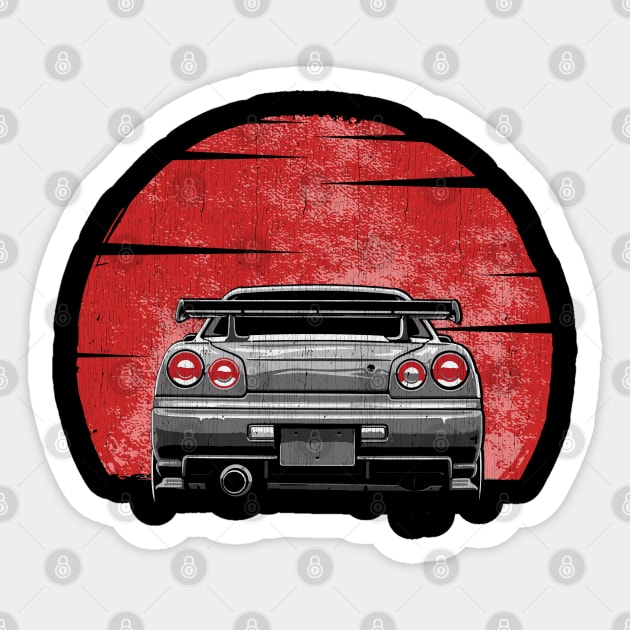 Vintage JDM GT-R Sticker by Dailygrind